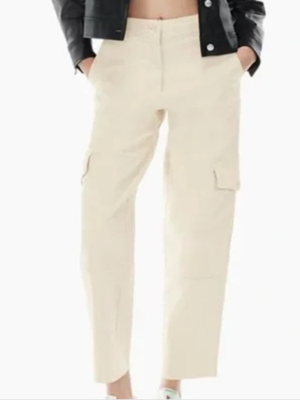 Aritzia Wilfred Free Maeve Twill Cargo Pants Mid-Rise Sz 6